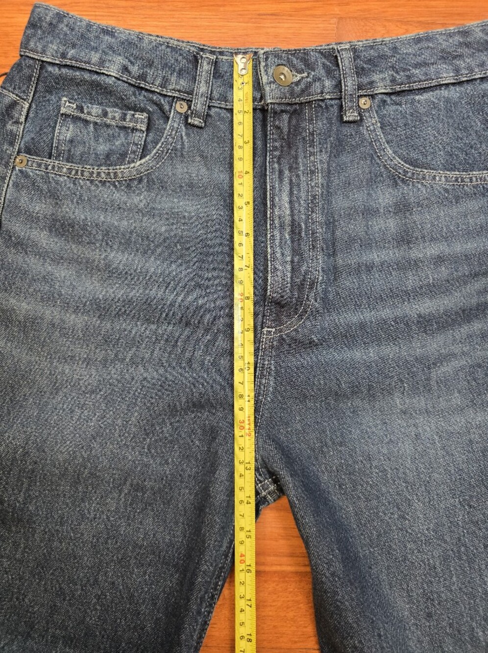 Rag & Bone The Chase High-Rise Barrel Jeans Grafton Blue Sz.28 - Picture 12 of 16